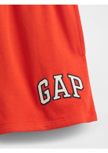 Kadın Kırmızı Gap Logo Fransız Havlu Kumaş Şort modelleri