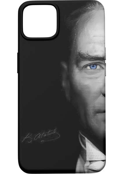 iPhone 8 Plus Uyumlu Atatürk Desenli & Imzalı Telefon Kılıfı #1