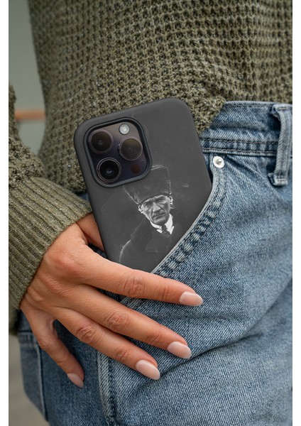 iPhone 15 Pro Max Uyumlu Atatürk Desenli Telefon Kılıfı #2
