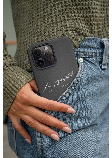 Samsung Galaxy S22 Ultra Uyumlu Atatürk Imza Desenli Telefon Kılıfı #4 fırsatları