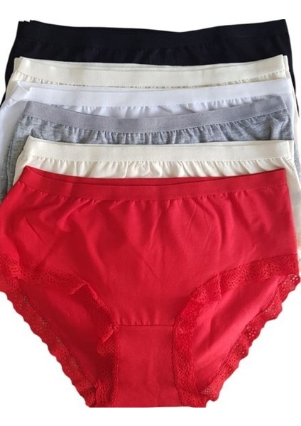 12' Li Bayan Işık Dantelli Bikini Külot Kombin 0772