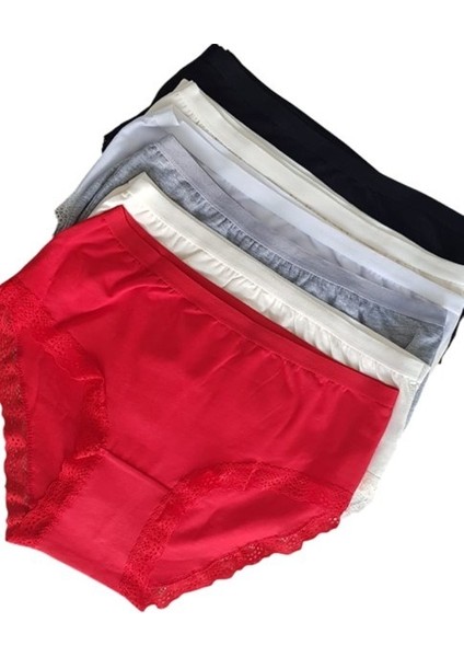 12' Li Bayan Işık Dantelli Bikini Külot Kombin 0772