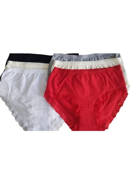 12' Li Bayan Işık Dantelli Bikini Külot Kombin 0772