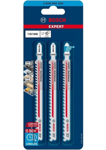Expert ‘multi Material‘ T 367 Xhm Dekupaj Testere Bıçağı 3 Parça
