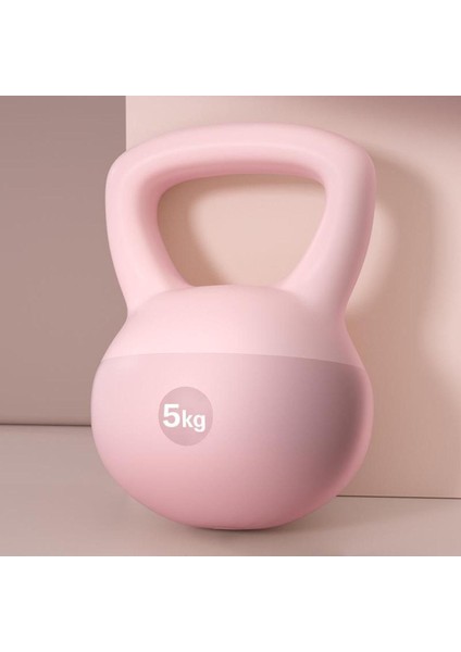 5kg Soft Kettlebell Yumuşak Tabanlı Metal Kumlu Ses Yapmaz Darbeye Dayanıklı Çift El Ağırl