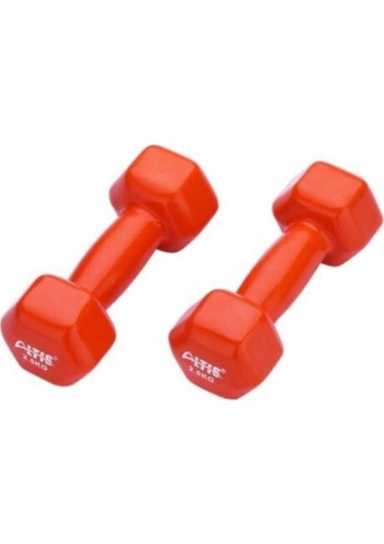 Vds-50 Köşeli Vinyl Dambil Set 2.5 kg x 2 Adet