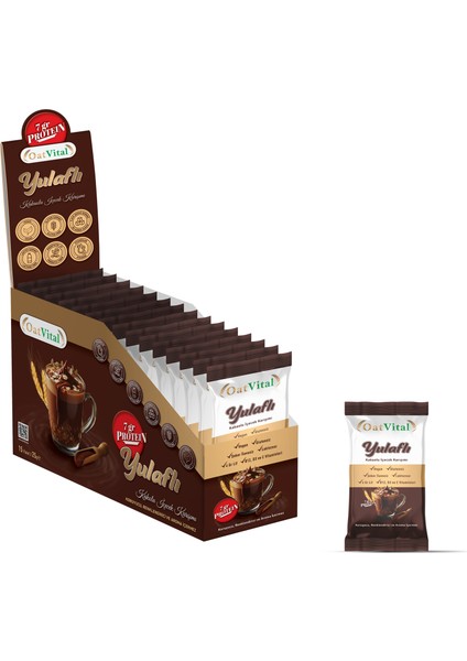 Yüksek Proteinli, Yulaf Sütlü ve Kakaolu İçecek Karışımı 15'li Stand