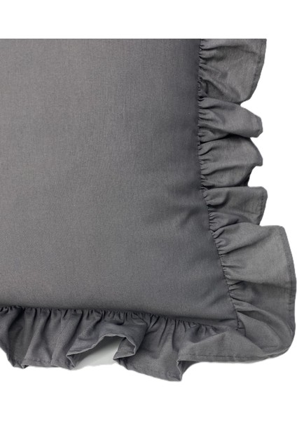 %100 Pamuklu Fırfırlı Yastık Kılıfı 50X70 cm (1 Adet) fiyatları