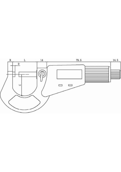 25-50MMX0.001 IP54 Dijital Dış Çap Mikrometre