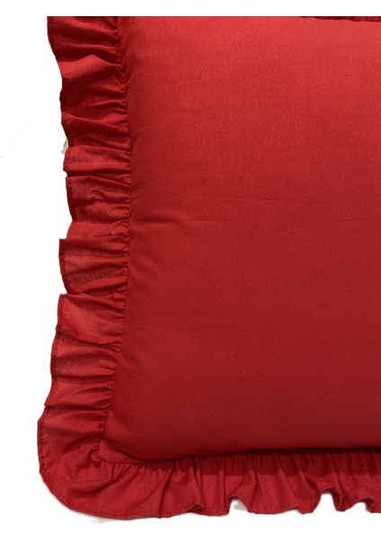 %100 Pamuklu Fırfırlı Yastık Kılıfı 50X70 cm (1 Adet) fiyatları
