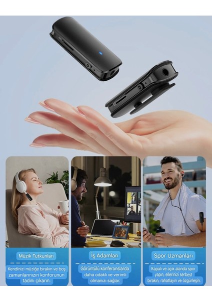 BT09 Bluetooth 5.3 Araç Kiti Çok Fonsiyonlu 3.5mm Ses Aux Jack Klipsli Orjinal Yeni Nesil Son Teknoloji Ses Müzik Araba Hoparlörleri Kulaklık Düşük Gecikme Yüksek Performanslı