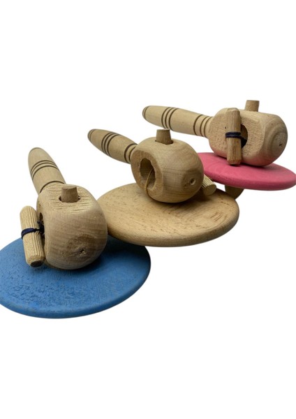 Ahşap Renkli Topaç – El Yapımı Geleneksel Oyuncak modelleri