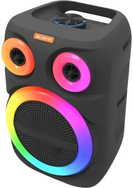 LED Işıklı WR174 Bluetooth Hoparlör - Mikrofon Hediyeli, Taşınabilir Kablosuz, Yüksek Ses Kalitesi