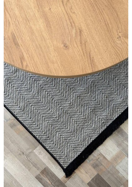 Pera Sisal Yıkanabilir Dokuma Kaymaz Taban Gri Halı Yolluk Kilim