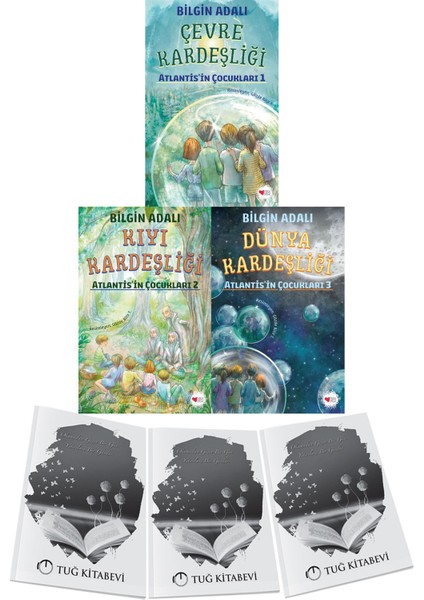 Çevre Kardeşliği-Kıyı Kardeşliği-Dünya Kardeşliği Atlantisin Çocukları 3lü Set Bilgin Adalı + Hediyeli