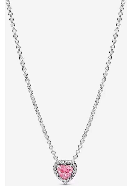 Gümüş Pembe Kalp Kolye fiyatları