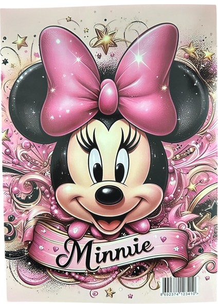 Boyama Kitabı Stickerli Kız Fare Model Minnie Mouse