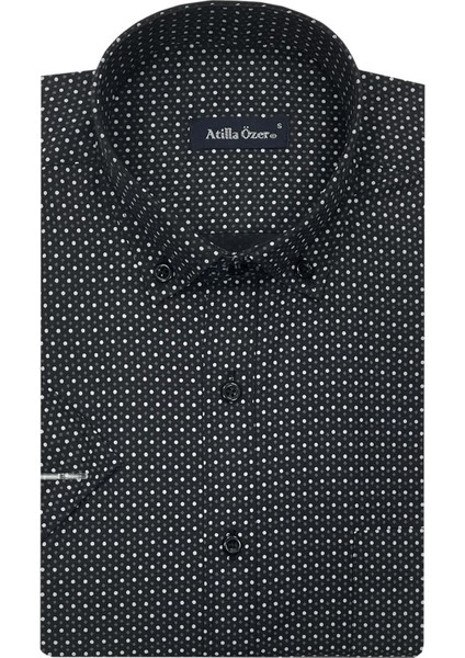 Kısa Kol Klasik Erkek Gömlek 7308