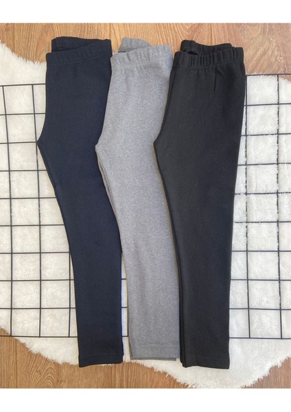Kız Çocuk Tayt Yüksek Bel Şardonlu Konforlu İçlik 2 Renk Seçeneği