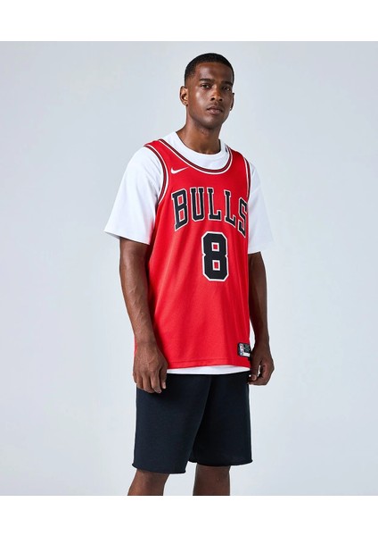Chicago Bulls Dri-Fit Swingman Nba Erkek Kırmızı Basketbol Forma DN2000-657