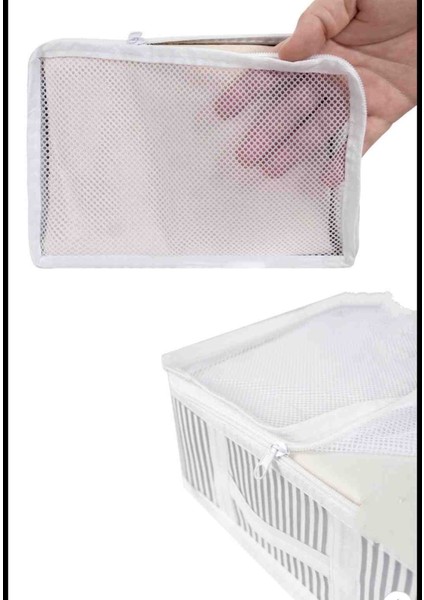 Bavul Içi Düzenleyici Valiz Organizer 6 Lı Set - Çizgili