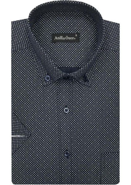 Kısa Kol Klasik Erkek Gömlek 7310