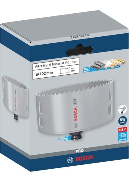 Pro Multi Material Pc Plus Delik Açma Panç 102 mm fiyatları