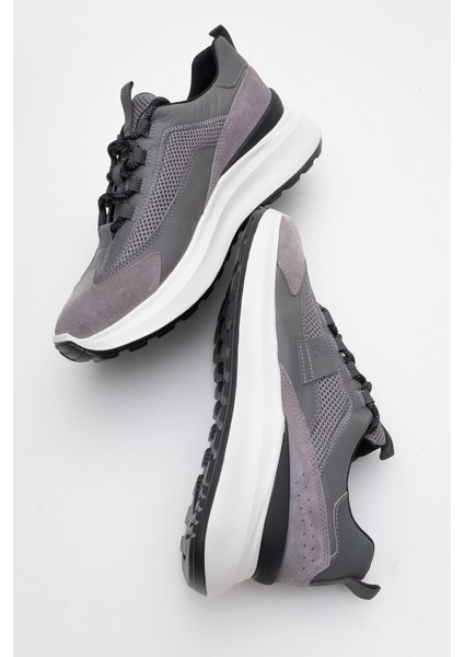 21525 Erkek Kalın Taban Bağcıklı Sneaker modelleri