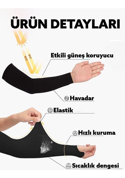 Tesettür Kolluk 1 Çift Esnek Basketbol Voleybol Sporcu Kol Koruyucusu Parmak Geçirmeli Uzun Penye