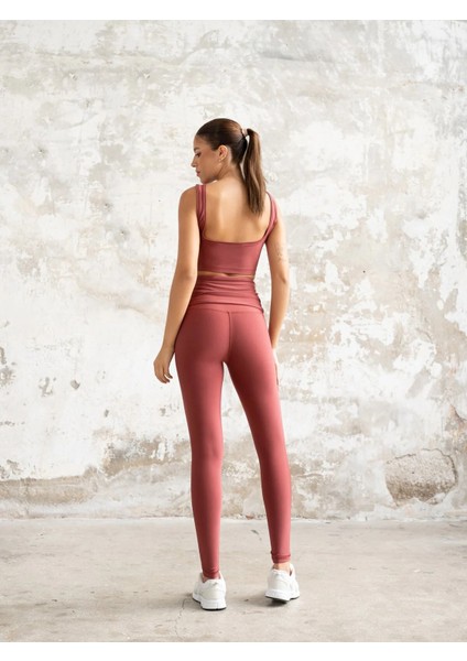 Rose Beli Drapeli Spor Tayt fiyatları