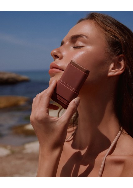 Brillonz Face Stick 50 SPF | Bronzluk Veren Işıltılı Yüz Stick | Bronze Glow Face Stick