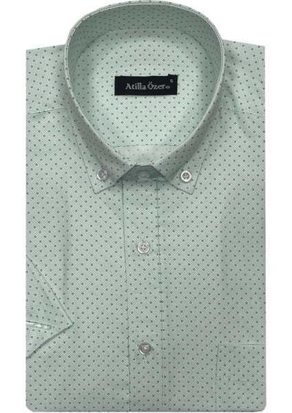 Kısa Kol Klasik Erkek Gömlek 7312