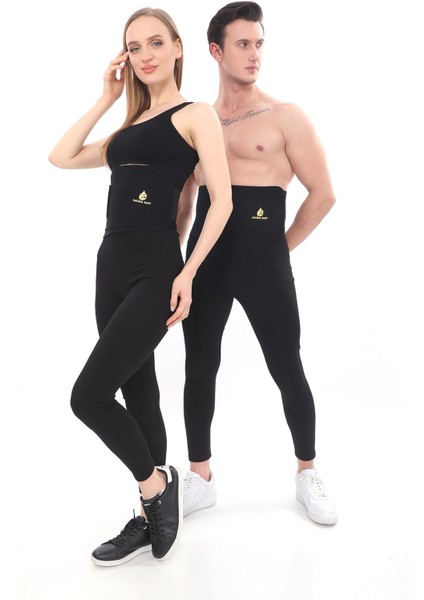 Unisex Termal Bel Korse %100 Sauna Terleme Kemeri Bel ve Göbek Bölgesinde Etkili