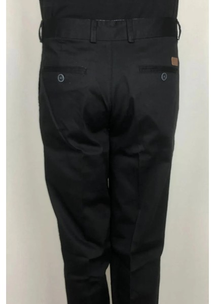 Fistan Store Erkek Siyah Klasik Kesim Rahat Kalıp Boru Paça Yandan Cepli Yazlık Keten Pantolon indirimleri