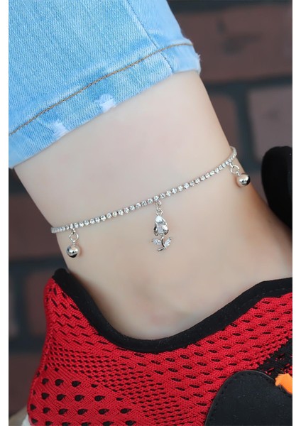 Zirkon Taşlı Silver Renk Kaplama Hal Hal