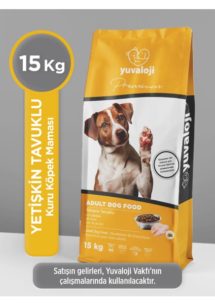Yetişkin Tavuklu Kuru Köpek Maması