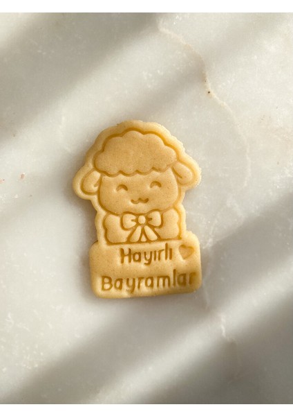 Kurban Bayramı Tasarımı Hayırlı Bayramlar (Kuzucuklu) Kurabiye Kalıbı