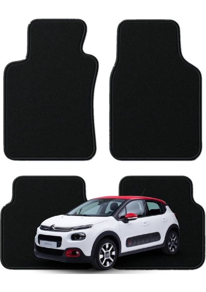 Citroen C3 Özel Kesim Tam Uyumlu Lüx Oto Halı Paspas