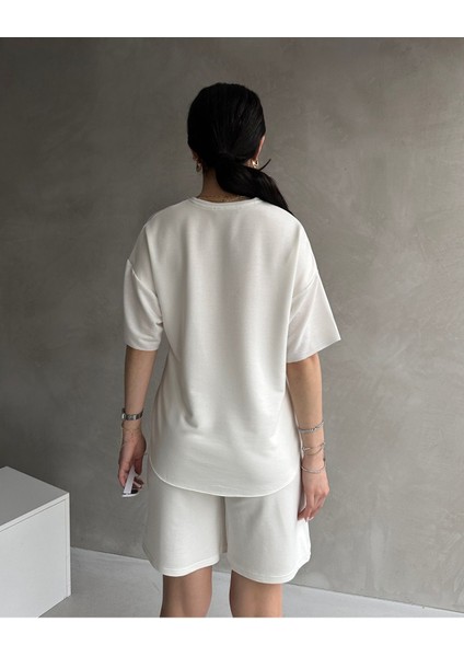 Kadın Modal Kumaş Oversize Kısa Kollu Kadın Eşofman Takımı, Şortlu, Bağcıklı Yumuşak Kumaş indirimleri