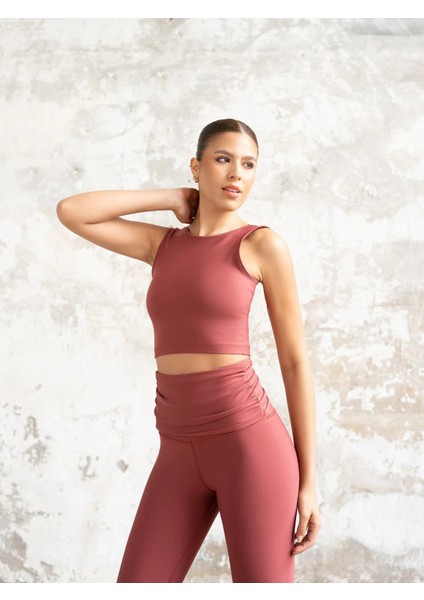 Rose Sırt Dekolteli Askılı Spor Büstiyer