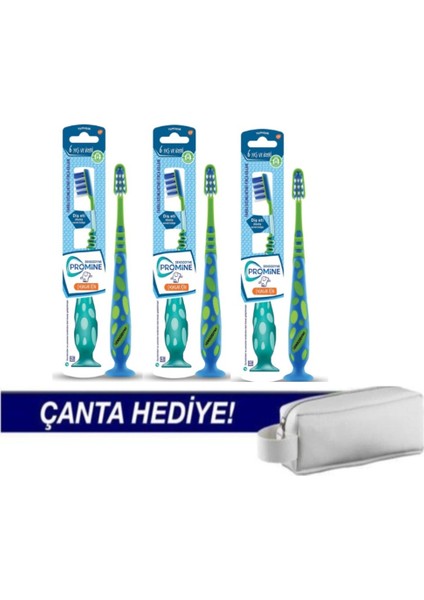 Promine Diş Fırçası Yumuşak 3 Adet – Çanta