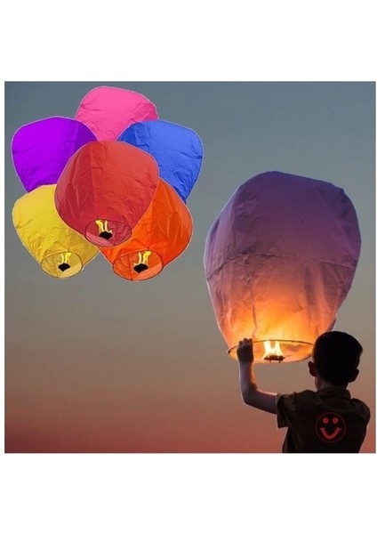 Dilek Feneri Gece Gökyüzü Dilek Balonu