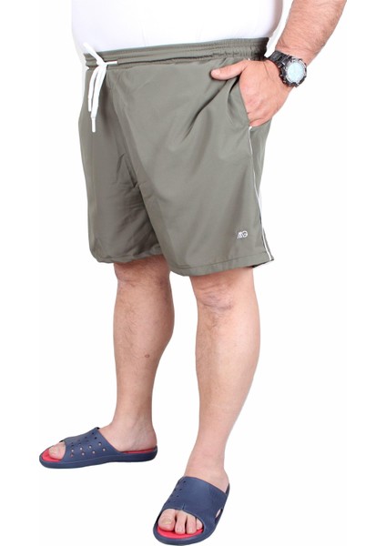 Mocgrande Büyük Beden Klasik Deniz Şortu 23677 Hakı