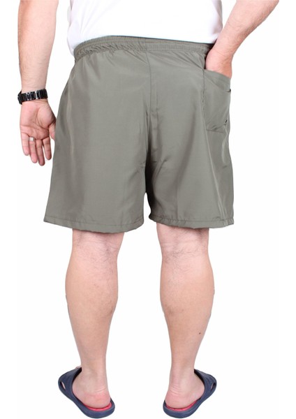 Mocgrande Büyük Beden Klasik Deniz Şortu 23677 Hakı modelleri