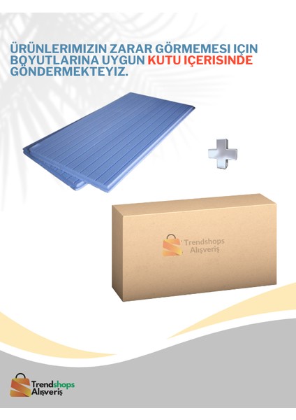 Trendshopsalışveriş 6 Adet 3cm 50X50 Xps Yalıtım Levhası (Oluklu) Kutulu