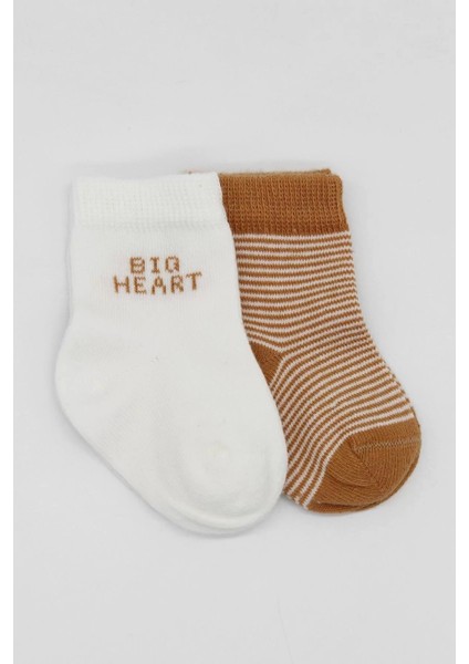 Big Heart Penye Soket Çorap 2'li Hardal fiyatları