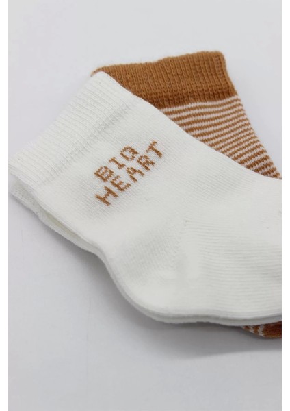 Big Heart Penye Soket Çorap 2'li Hardal fırsatları