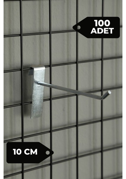 10 cm - 100 Adet Tel Pano Kancası Raf Askısı fiyatları