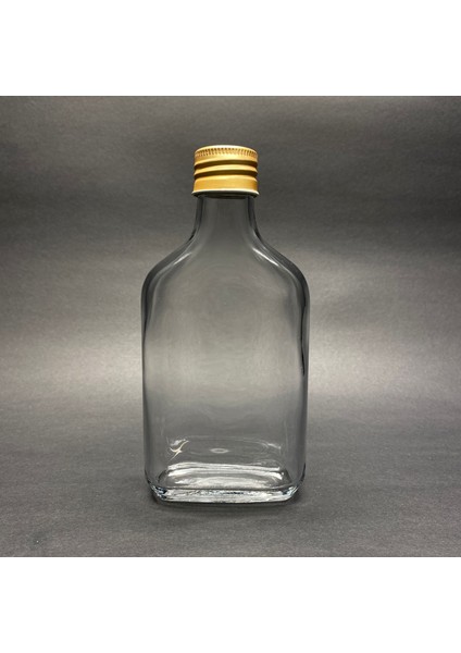 4 Adet Şeffaf Cold Brew Sızdırmaz Kapaklı Soğuk Kahve Yassı Cam Şişe 200 ml ve Çubuk Buz Kalıbı