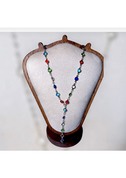 Glowelier Pırıltı Y Kolye / Silver